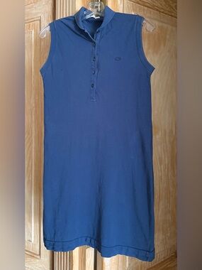 Lacoste Medium Blue Sleeveless Polo Dress